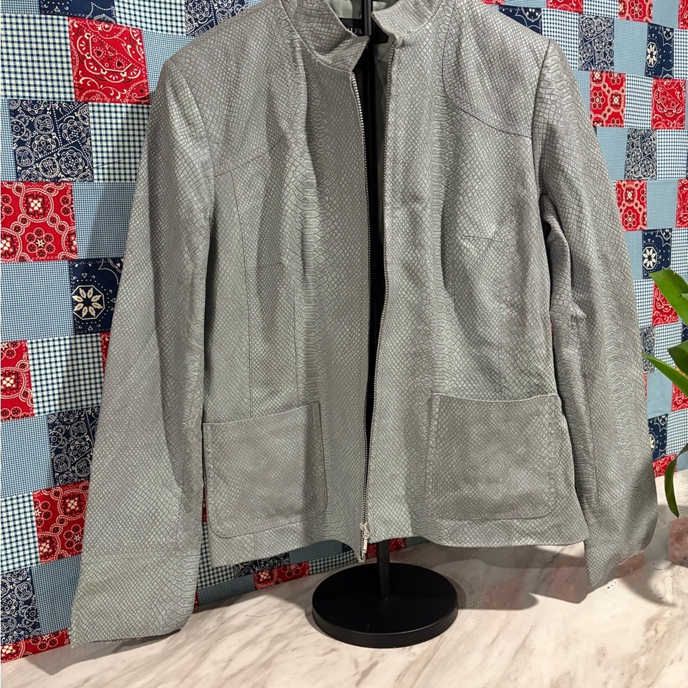 Alfani Silver Lightweight Jacket - image 1